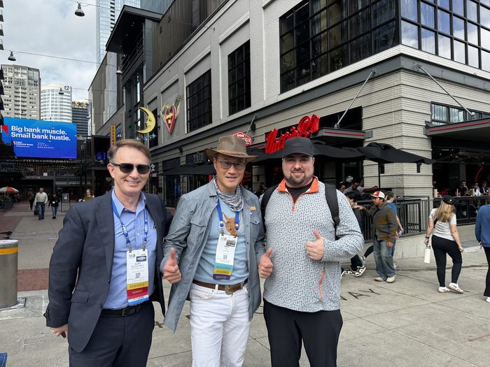 Eric Skeldon with animation film studio leaders