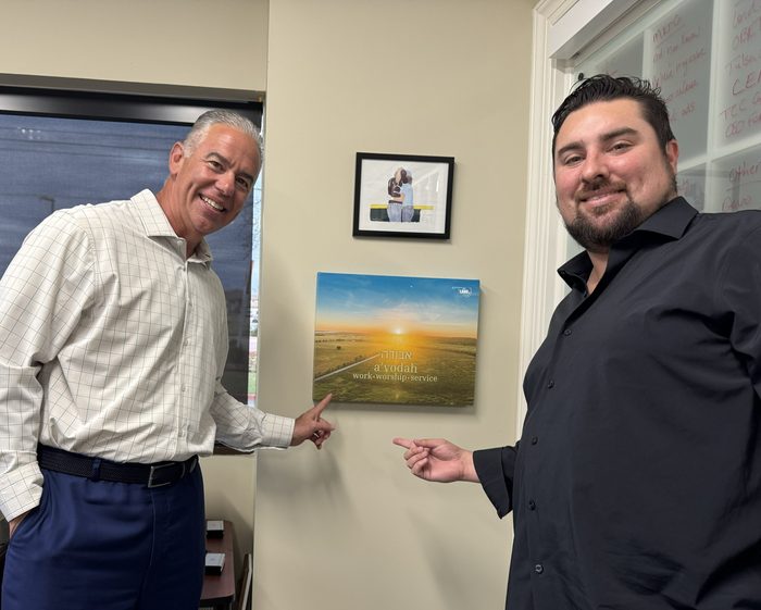 Eric Skeldon with Sean, a manufacturing business owner, at Regent Bank