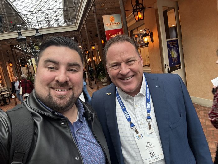 Eric Skeldon with Ed Rush, Top Gun pilot