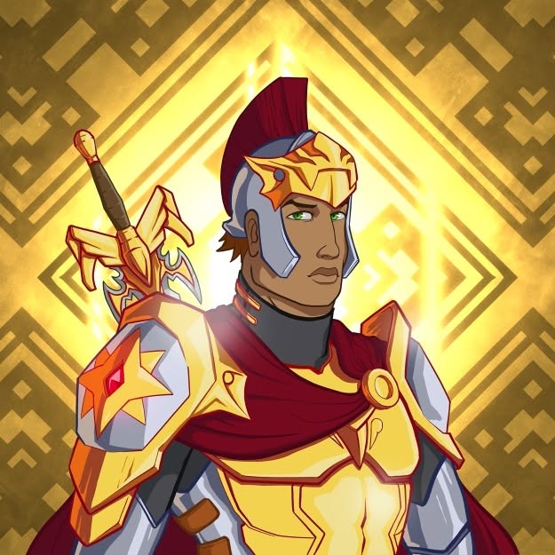Kingdom Warriors original character art, the faith gaming and animation world Eric Skeldon built