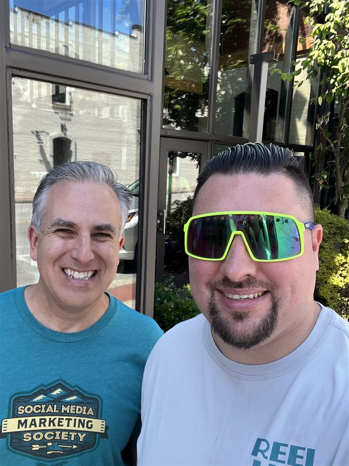 Eric Skeldon with Michael Stelzner, Social Media Marketing World